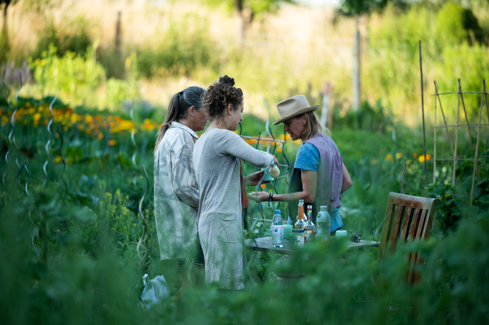 Get-together in the garden