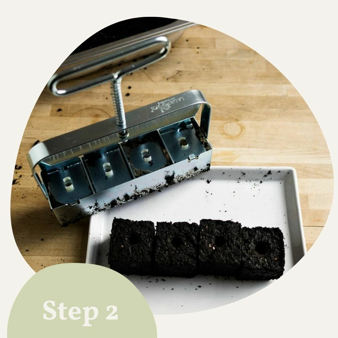 Soil ball press and soil balls for cultivation